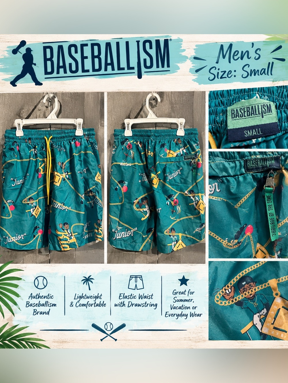 Baseballism Ken Griffey Jr. "The Kid" Cage & Swim Trunks - Mens Size Small